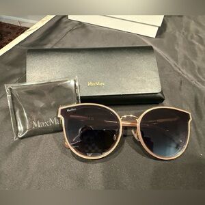 MaxMara Women's Mm Ilde lii Cat Eye Sunglasses Gold Copper